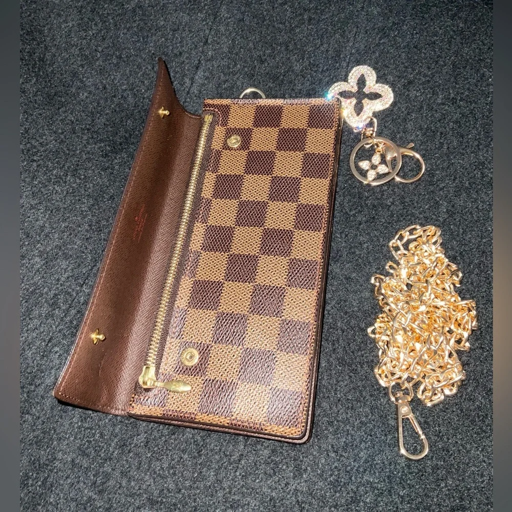 ✅AUTHENTIC LV ACCORDION DAMIER LONG WALLET LOUIS VUITTON - Picture 11 of 16